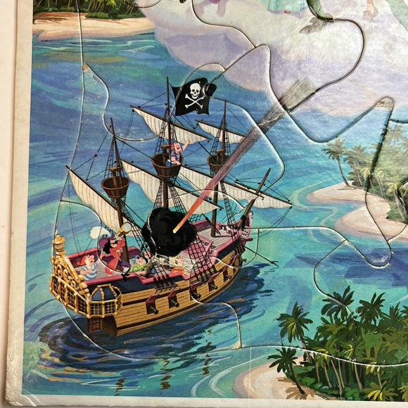 Vintage Whitman Walt Disney Peter Pan Frame Tray Puzzle Storybook Learning Tool - Picture 6 of 9